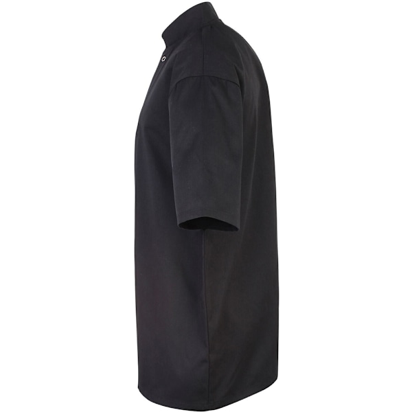 Premier Unisex Spikad Framkortsärmad Kockjacka L Svart Black L