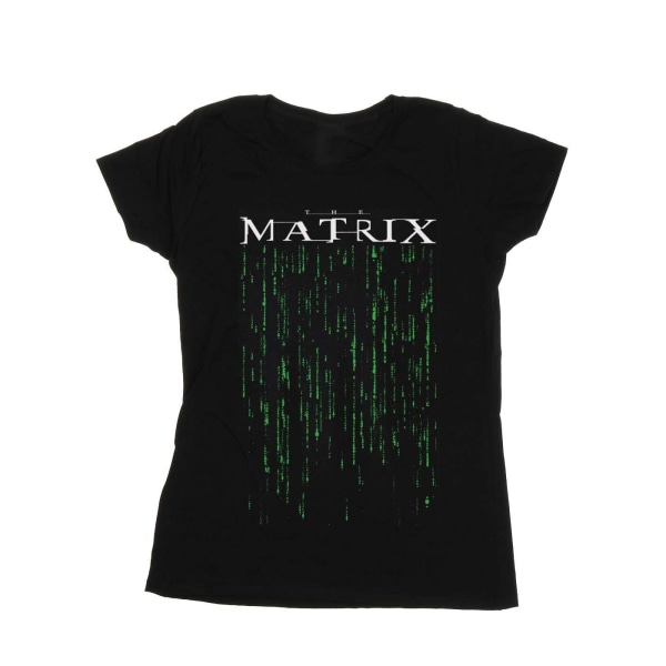 The Matrix Dam/Kvinnor Grön Kod Bomull T-shirt L Svart Black L