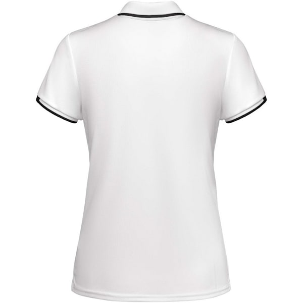 Roly Dam/Damer Tamil Kortärmad Sports Polotröja XL Vit White/Solid Black XL