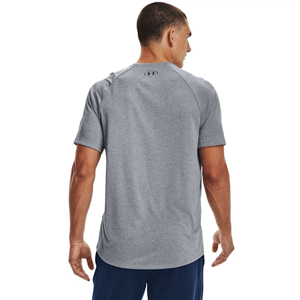 Under Armour Tech T-shirt S Light Steel Heather/Black för män Light Steel Heather/Black S