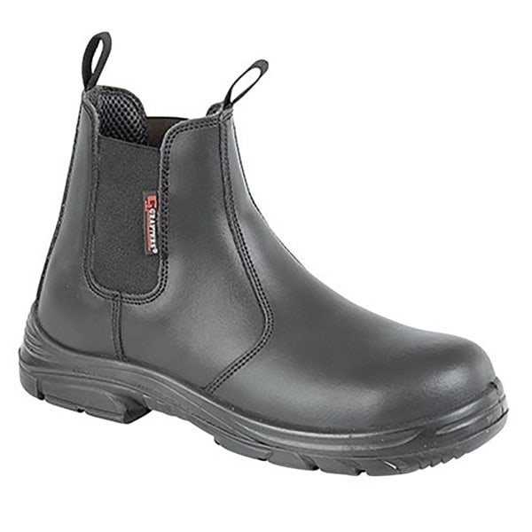 Grafter Herr Wide Fitting Safety Dealer Boots 40 EU Black Black 40 EU