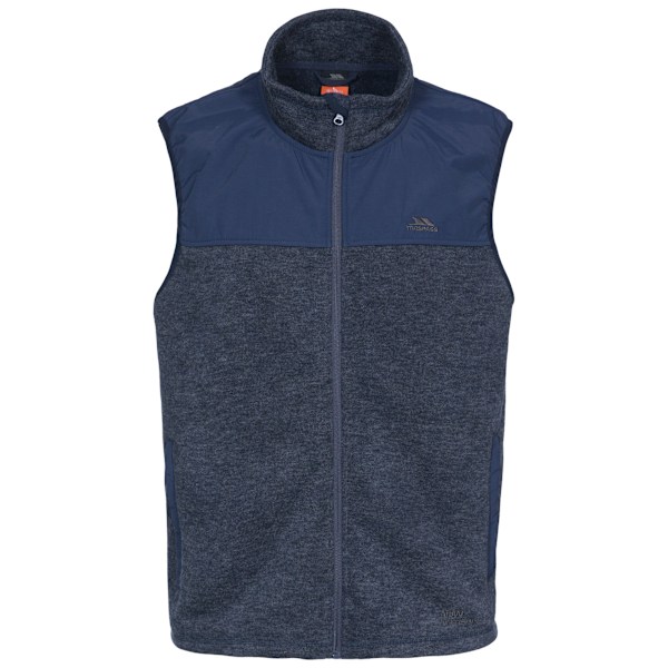 Trespass Mens Leafminer Fleece Gilet XXL Marinblå Melange Navy Melange XXL