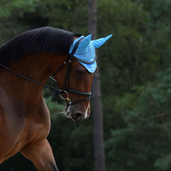 Weatherbeeta Prime Marble Horse Ear Bonnet Helblå Blue Full