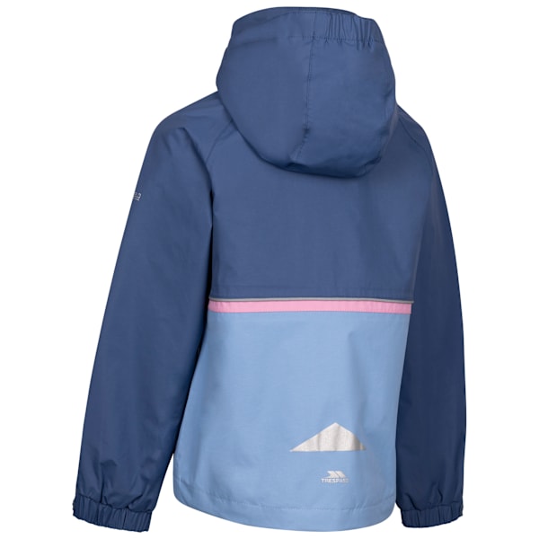 Trespass Allora TP50 Vattentät Jacka för Flickor 5-6 År Blå Ton Blue Tone 5-6 Years