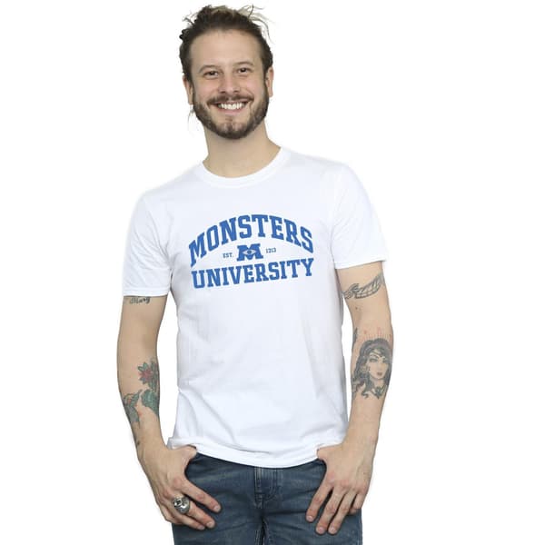 Disney Herr Monsters University Logotyp T-shirt M Vit White M