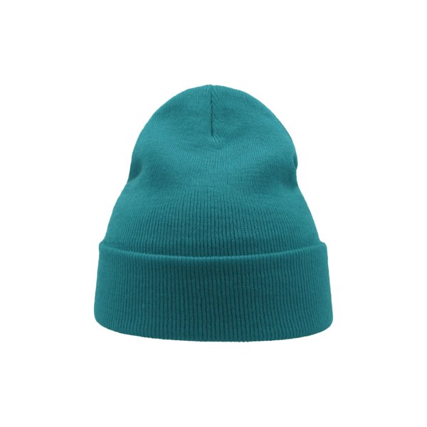 Atlantis Wind Double Skin Beanie Med Turn Up One Size Turkos Turquoise One Size