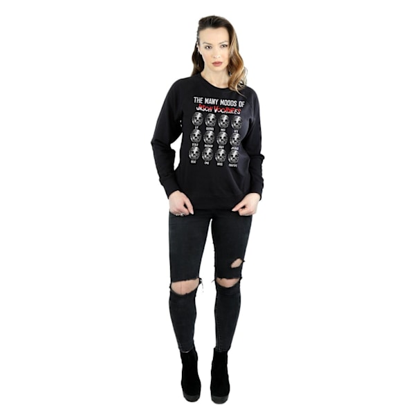 Fredag den 13:e Dam/Dam The Many Moods Of Jason Voorhees Sweatshirt Black M