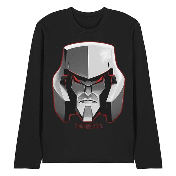 Transformers Unisex Vuxen Generations Megatron Ansikte Långärmad Black XXL