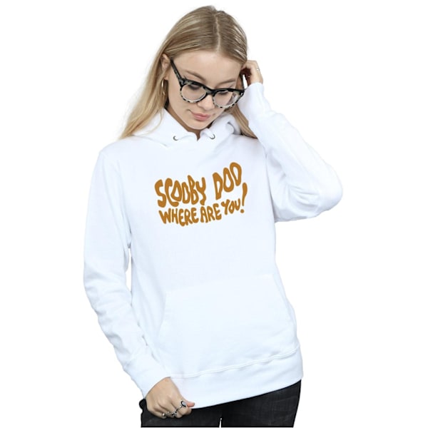 Scooby Doo Dam/Damer Var Är Du Spöklik Hoodie L Vit White L