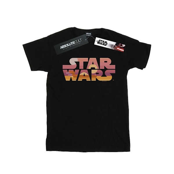 Star Wars Dam/Damer Tatooine Suns Logo Bomull Boyfriend T-Shirt S Black S