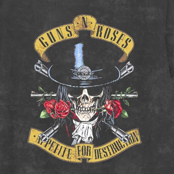 Guns N Roses T-shirt för barn/barn Appetite For Destruction 3- Black 3-4 Years