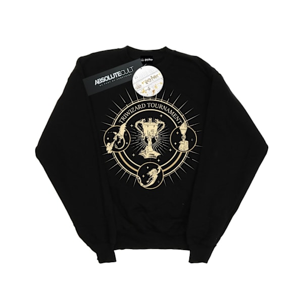Harry Potter Triwizard Seal Sweatshirt för män, 4XL, svart Black 4XL