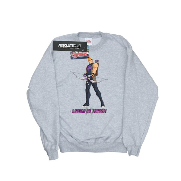 Marvel Dam/Kvinnor Hawkeye Locked On Target Sweatshirt M Heat Heather Grey M