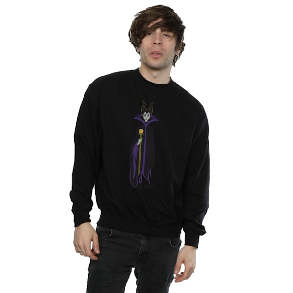 Disney Herr Sleeping Beauty Classic Maleficent Sweatshirt S Bla Black S