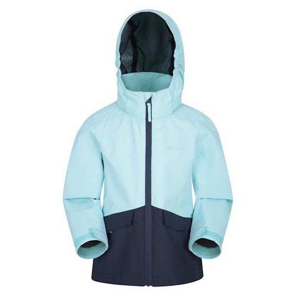 Mountain Warehouse Barnjacka Cloud Burst Vattentät för Barn/Barn Teal 2-3 Years