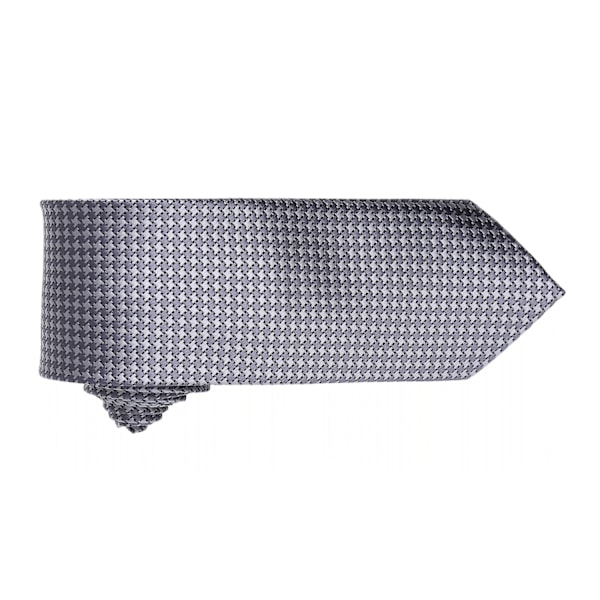 Premier Mens Puppy Tooth Formal Work Tie (2-pack) One Size S Silver One Size