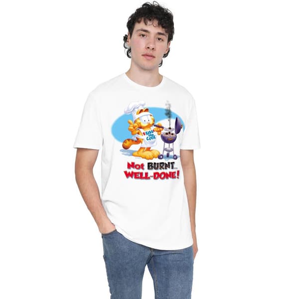 Garfield Herr Well Done T-Shirt M Vit White M