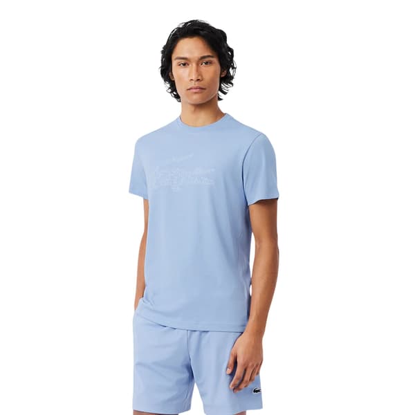 Lacoste Herr Script Ultra Dry T-shirt M Blå Blue M