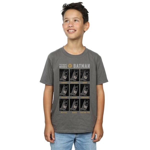 DC Comics Boys The Many Moods Of Batman T-Shirt 9-11 År Char Charcoal 9-11 Years