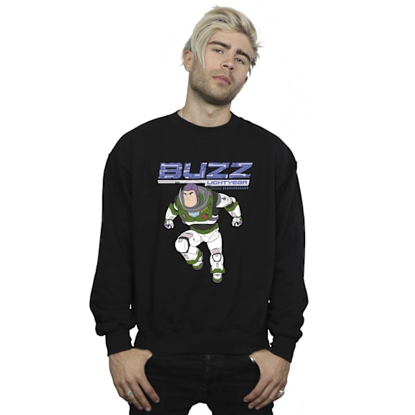 Disney Mens Lightyear Buzz Jump To Action Sweatshirt XL Svart Black XL