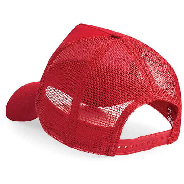 Beechfield Herr Halv Mesh Trucker Cap / Huvudbonad En Storlek Klass Classic Red/White One Size