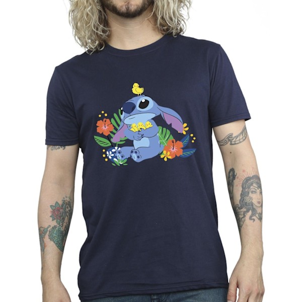 Disney Herr Lilo & Stitch Birds T-Shirt XL Marinblå Navy Blue XL