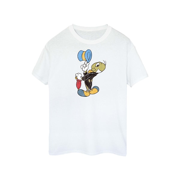 Disney Dam/Damer Pinocchio Jiminy Cricket Bomull Boyfriend White L