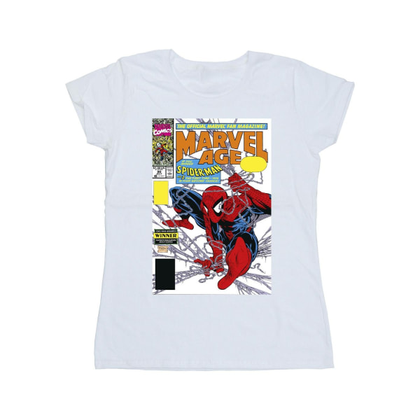 Marvel Womens/Ladies Spider-Man Marvel Age Comic Cover Cotton T White S