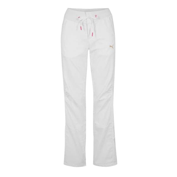 Puma Dam Vävd Byxa 10 UK Vit White 10 UK