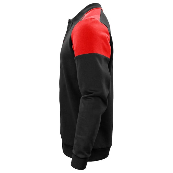Printer Unisex Adult Prime Two Tone Polo Sweatshirt XL Black/Re Black/Red XL