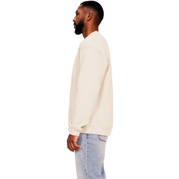 Casual Classics Herr Ringspun Bomull Förlängd Halsringning Oversize Ecru S