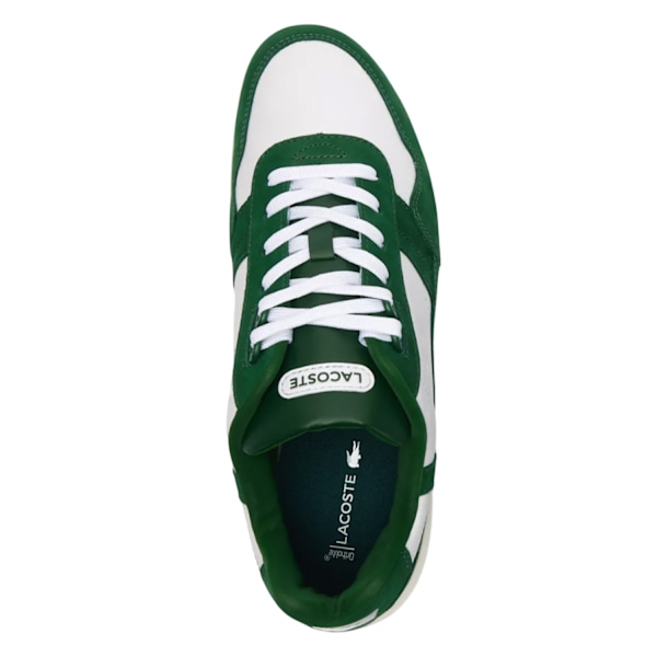 Lacoste T-Clip Lädersneakers för Herrar 7.5 UK Vit/Grön White/Green 7.5 UK