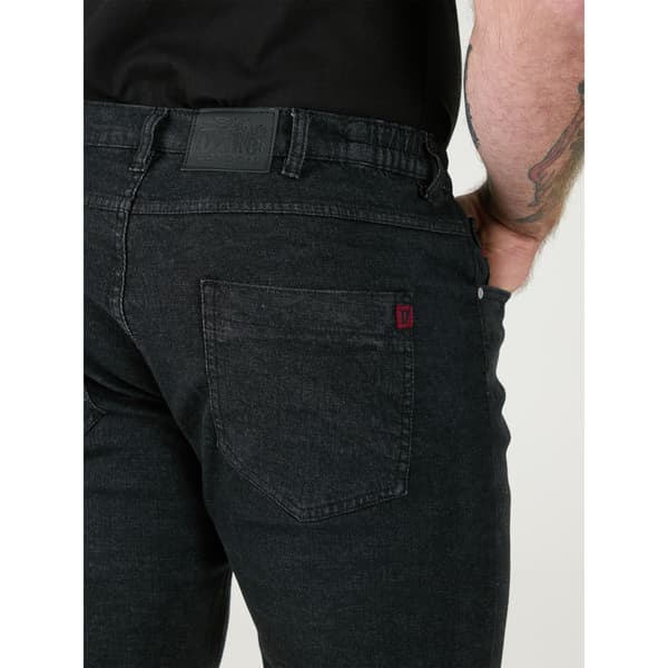 Duke Herr D555 London Balfour Elastiska Midja Kingsize Jeans Black 54R