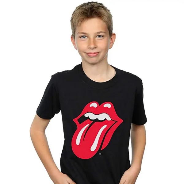 The Rolling Stones Classic Tongue T-shirt för barn/barn 11-12 Black 11-12 Years