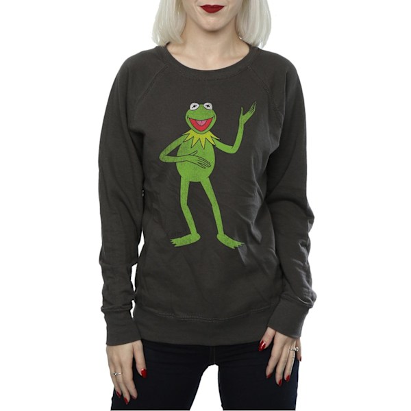 The Muppets Dam/Damer Classic Kermit Heather Sweatshirt L L Light Graphite L