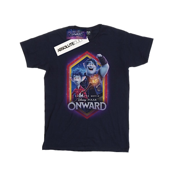 Disney Boys Onward Brothers Crest T-Shirt 5-6 år Marinblå Navy Blue 5-6 Years