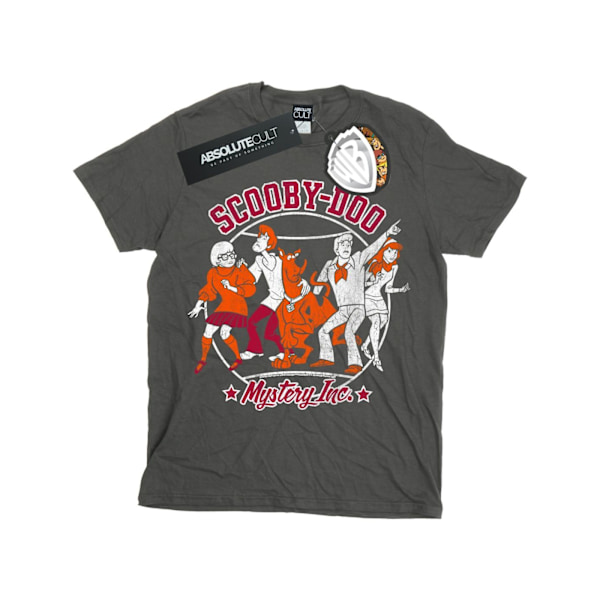 Scooby Doo Girls Collegiate Circle Bomull T-shirt 7-8 år Cha Charcoal 7-8 Years