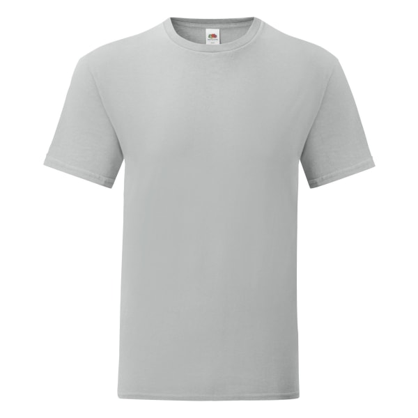 Fruit Of The Loom Iconic T-shirt för män (pack om 5) XL Zinkgrå Zinc Grey XL