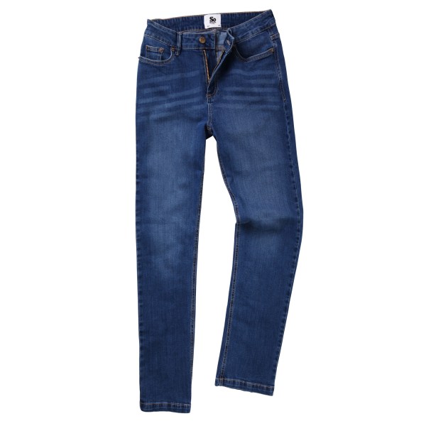 AWDis So Denim Dam/Dam Katy Jeans med raka ben 10/L Svart Black 10/L