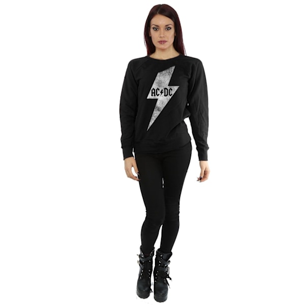 AC/DC Dam/Dam Lightning Bolt Sweatshirt L Svart Black L