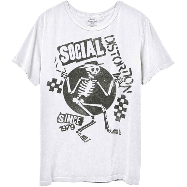 Social Distortion Unisex Speakeasy Checkerboard T-Shirt X White XXL