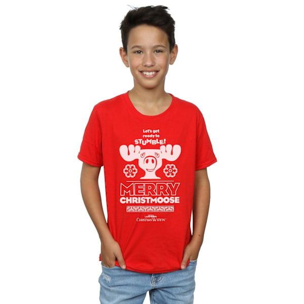 National Lampoon's Christmas Vacation Boys Merry Christmoose T-shirt Red 7-8 Years