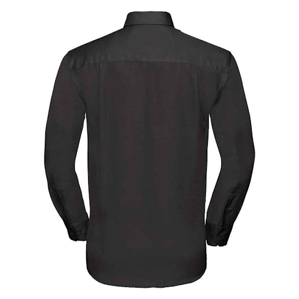 Russell Collection Herr Ultimate Långärmad formell skjorta 18in Black 18in