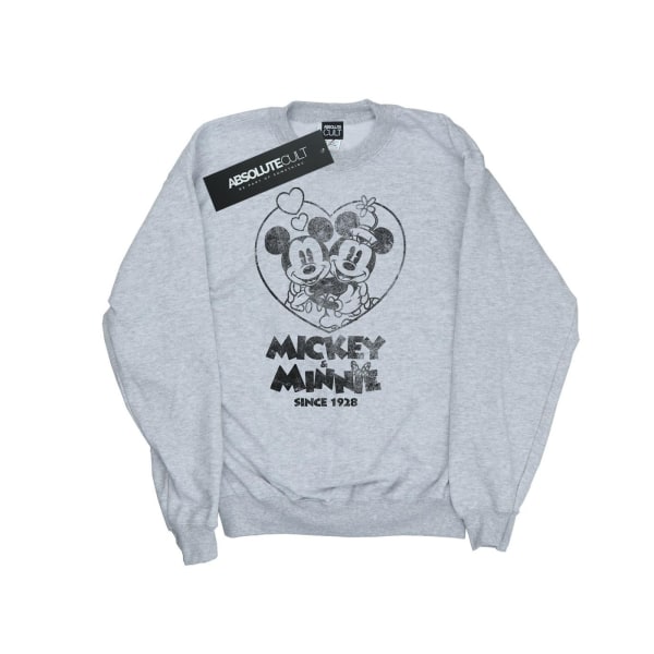 Disney Mickey och Minnie Mouse för damer/damer sedan 1928 Sweatsh Sports Grey M