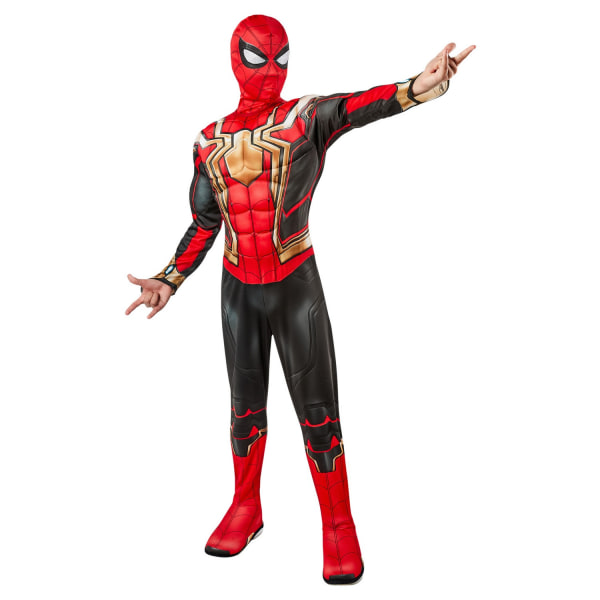 Spider-Man Boys Deluxe Iron Spider Kostym L Röd/Svart/Guld Red/Black/Gold L