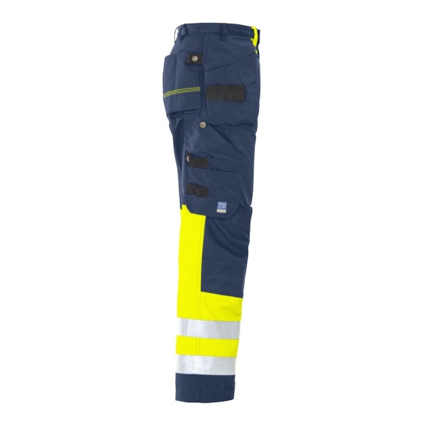 Projob Herr High-Vis Cargo Byxor 32R Gul/Navy Yellow/Navy 32R