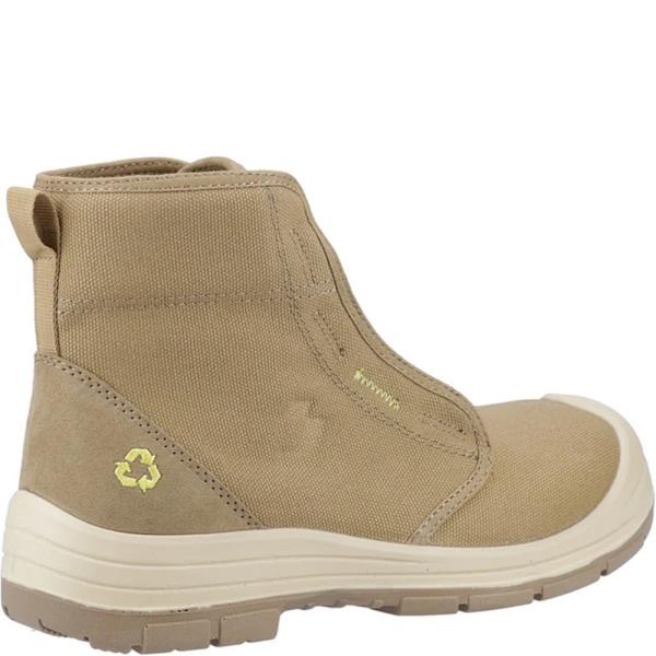 Safety Jogger Herr ECODESERT S1P Mellanhög Säkerhetskängor 13 UK Beige Beige 13 UK