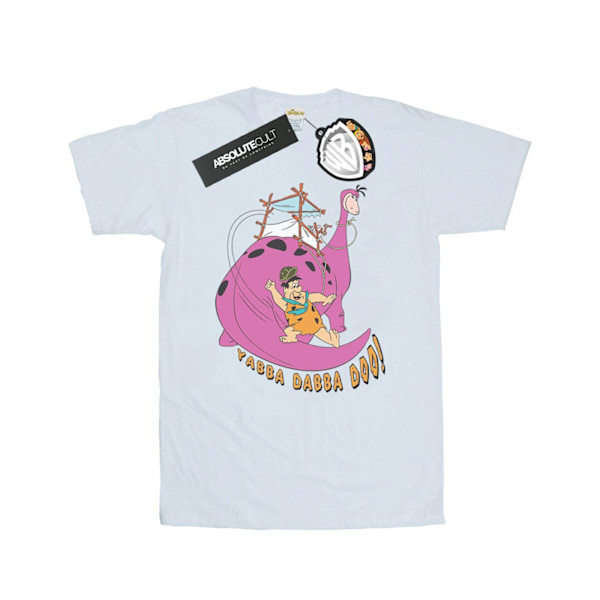 The Flintstones Dam/Damer Yabba Dabba Doo Bomull Pojkvän White 3XL