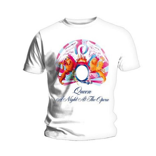 Queen Unisex Adult A Night At The Opera T-Shirt L Vit White L