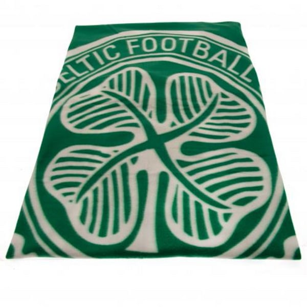 Celtic FC Crest Fleecefilt En Storlek Grön Green One Size
